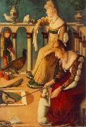 CARPACCIO, Vittore Two Venetian Ladies  dfg oil painting